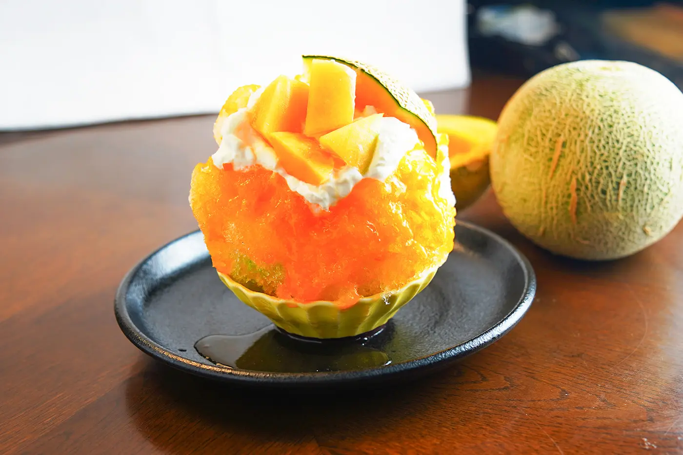 極上赤肉メロンかき氷