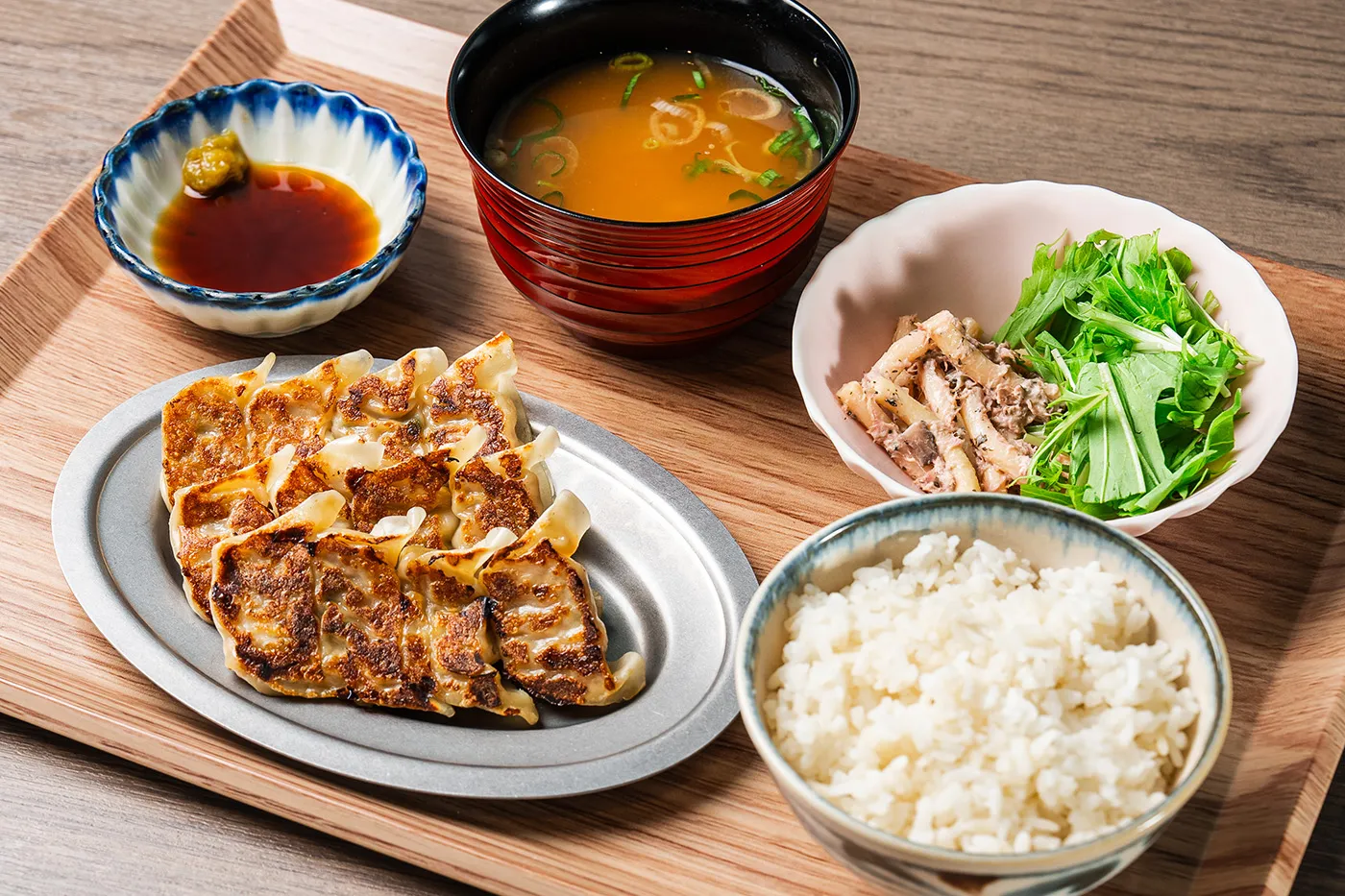 博多焼きぎょうざ定食（ゆず胡椒味）